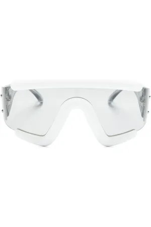 Moncler Lancer Sonnenbrille mit Shield-Gestell