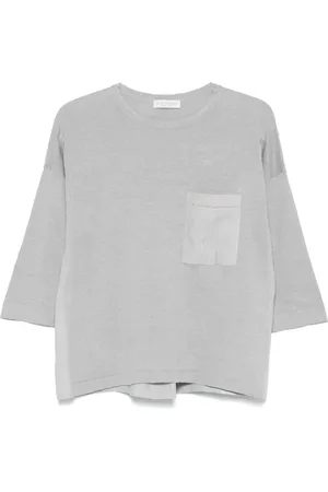 LE TRICOT PERUGIA T-Shirt aus Feinstrick