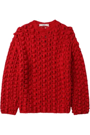 Séfr Roter Pullover mit Noppen