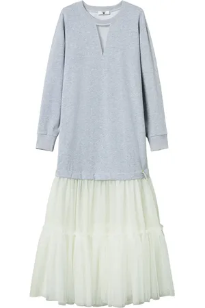Twin-Set Maxikleid im Layering-Look
