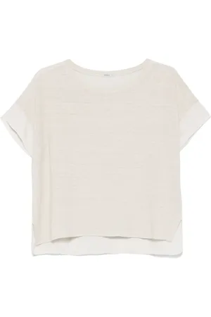TRANSIT T-Shirt mit Kontrasteinsätzen