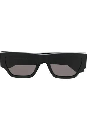 Alexander McQueen Sonnenbrille mit Logo-Gravur