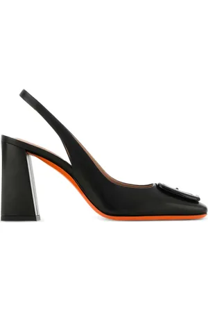 santoni Slingback-Pumps mit Blockabsatz 85mm