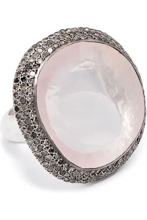 ROSA MARIA Roberta Sterlingsilberring mit Diamanten und Quarz