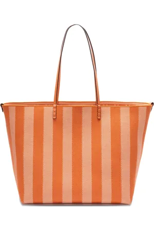 Fendi Große Roll Tote Bag mit Streifen