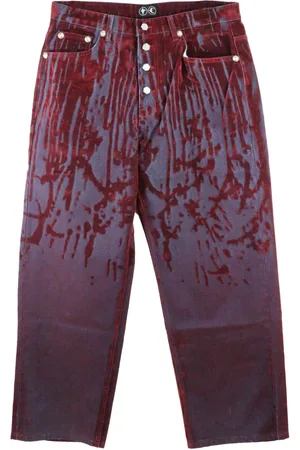 THUG CLUB Jeans mit Laser-Cuts