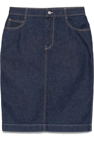 Maison Kitsuné Midirock aus Denim