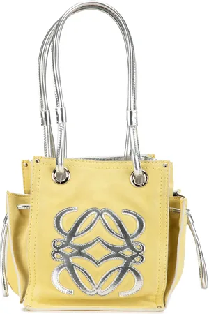 Loewe 2010-2024 Anagram Schultertasche aus Wildleder