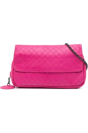 Bottega Veneta 2012-2024 Intrecciomirage Butterfly Chain Flap Umhängetasche aus Leder