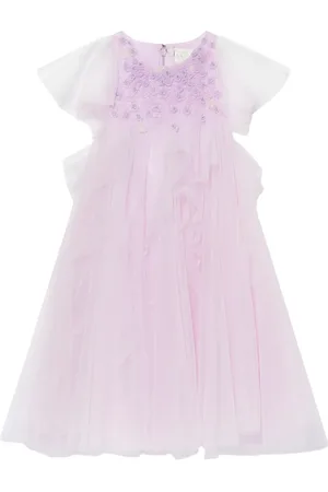 Maison Ava Kleid mit Blumenstickerei