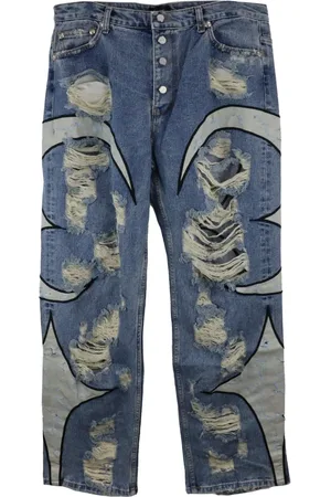 THUG CLUB Jeans im Distressed-Look