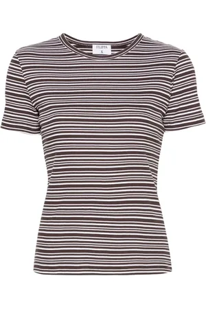 Filippa K Geripptes T-Shirt mit Streifen