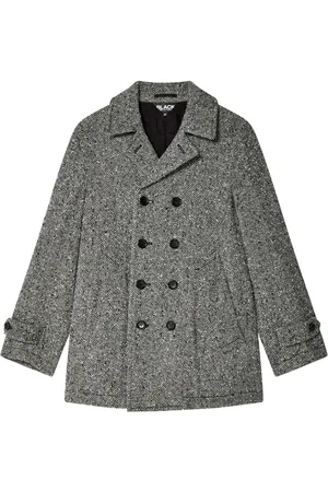 Comme des Garçons Mantel mit Fischgrätenmuster