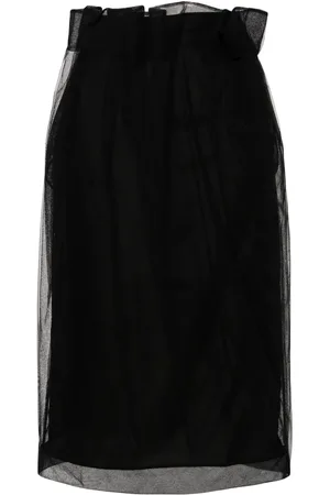 Simone Rocha Tüll-Midirock mit drapierter Taille