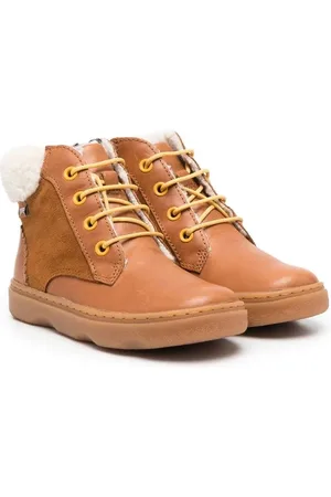 Camper Kiddo Schnürstiefel mit Faux Shearling