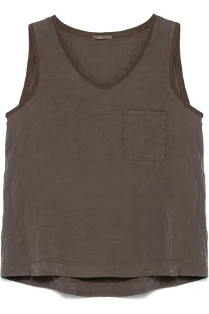 TRANSIT Tanktop mit Knitteroptik