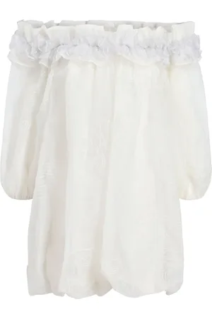Cinq A Sept Besticktes Nava Minikleid mit Rüschen