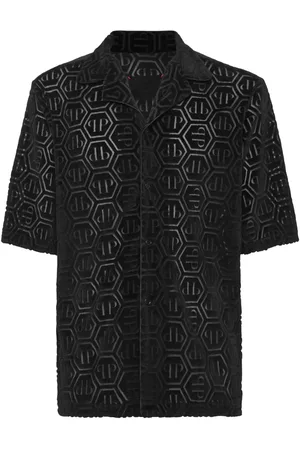 Philipp Plein Hemd mit sechseckigem Muster