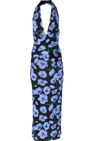 Carolina Herrera Midikleid mit Blumen-Print