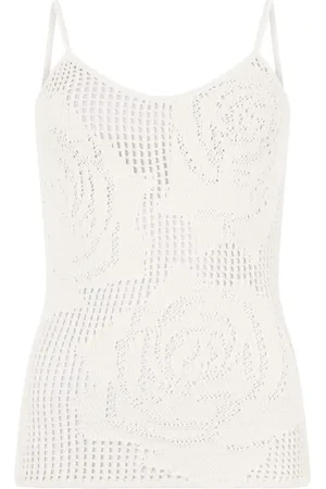Roberto Cavalli Rose Oberteil mit Cut-Out