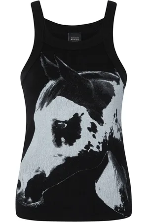 Pinko Tanktop mit Pferde-Print