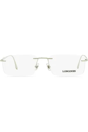 Longines Rahmenlose Brille mit eckigen Gläsern