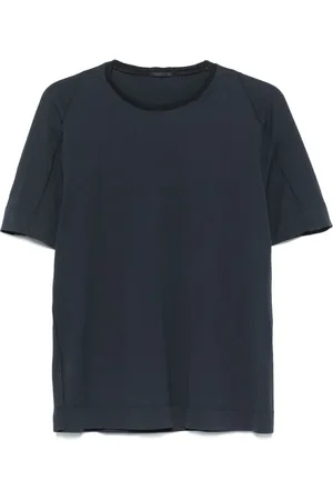 TRANSIT T-Shirt mit gestricktem Kragen