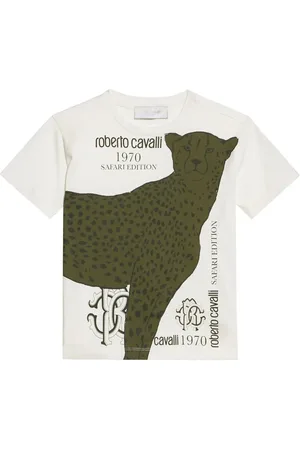 Roberto Cavalli Safari Edition T-Shirt mit Geparden-Print