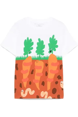 Stella McCartney T-Shirt mit Illustration-Print