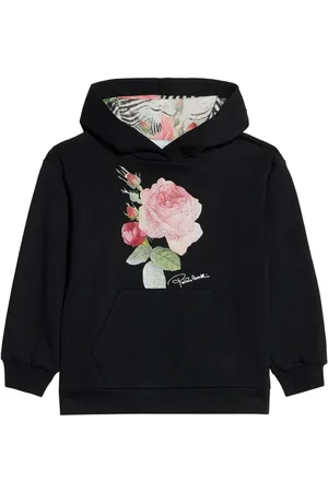 Roberto Cavalli Hoodie mit Blumen-Print