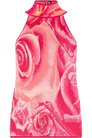 Roberto Cavalli Top mit Blumen-Print