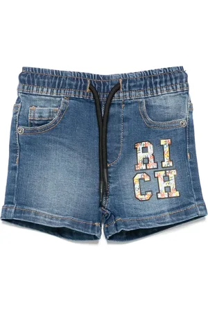 John Richmond Shorts mit Logo-Print