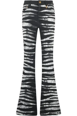 Roberto Cavalli Jeans mit Zebra-Print