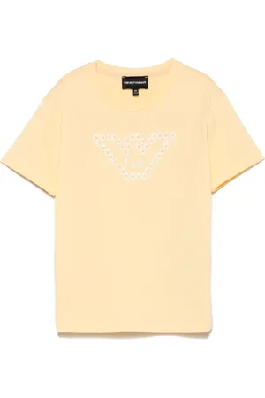 Emporio Armani T-Shirt mit Margeriten-Verzierung