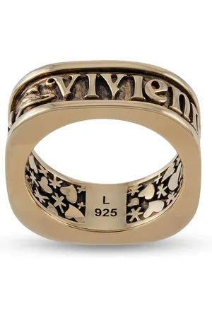 Vivienne Westwood Eckiger Scilly Ring mit Gravur