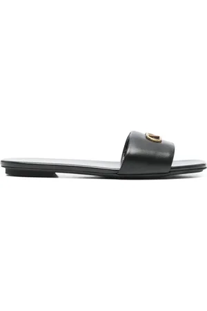 Emporio Armani Pantoletten mit Logo-Schild