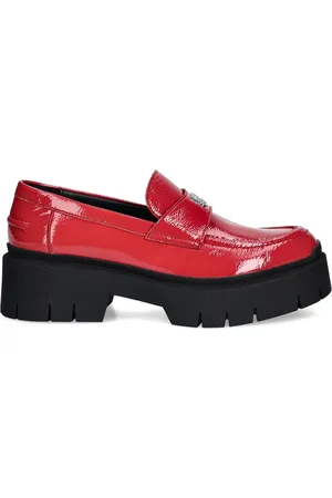 HUGO BOSS Loafer aus Lackleder mit dicker Sohle