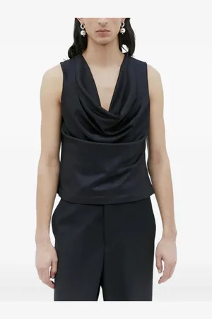 AARON ESH Cowl-neck vest