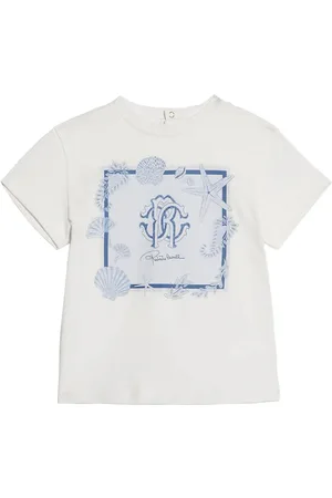 Roberto Cavalli T-Shirt mit Meeres-Print