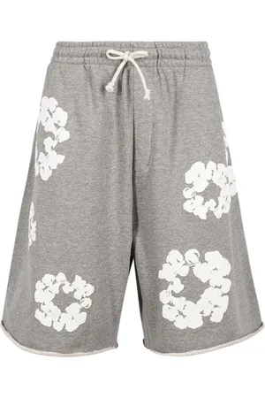 DENIM TEARS Cotton Wreath Joggingshorts mit Kordelzug