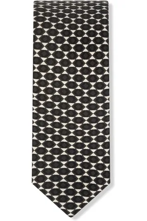 Dolce & Gabbana Seidenkrawatte mit geometrischem Print