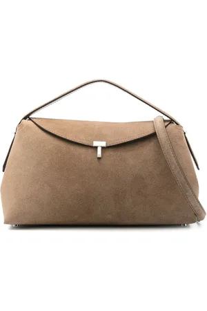 Totême T-Lock Tote Bag aus Wildleder