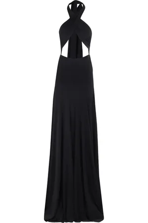 Norma Kamali Maxikleid mit Cut-Out