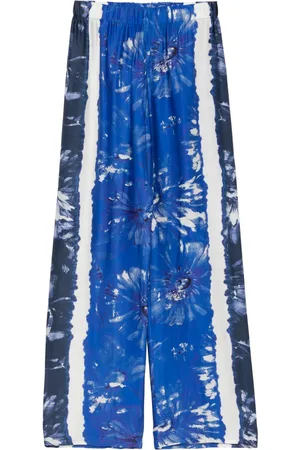 Ermanno Firenze Hose mit Blumen-Print