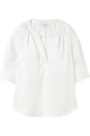Claudie Pierlot Bluse mit gerafftem Ausschnitt