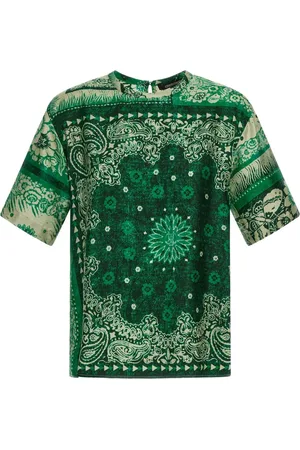 Roberto Cavalli T-Shirt mit Bandana-Print