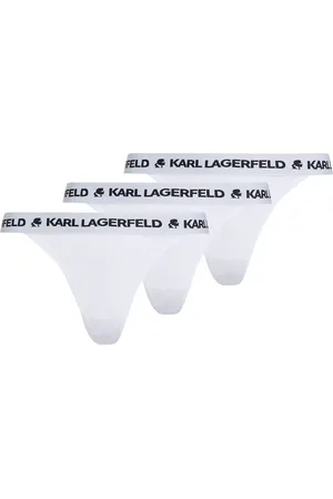 Karl Lagerfeld Tanga-Set mit Logo-Stickerei