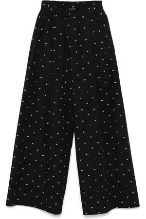 ALYSI Popeline-Hose mit Print