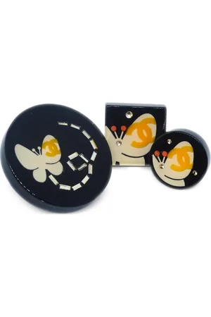 CHANEL 2007 Broschen mit Schmetterling (3er-Set)