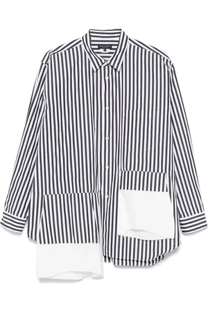 Comme des Garçons Asymmetrisches Hemd mit Streifen
